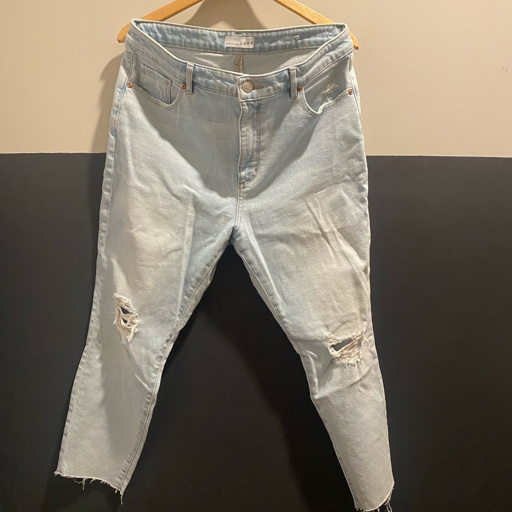 Loft Light-wash Cropped Jeans